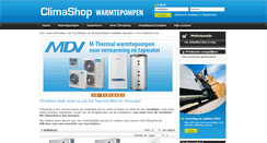 Desktop Screenshot of climashop.be